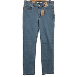 Levis 314 Shaping Straight Jeans 31x32 Blue Mid Rise Classic Minimalist